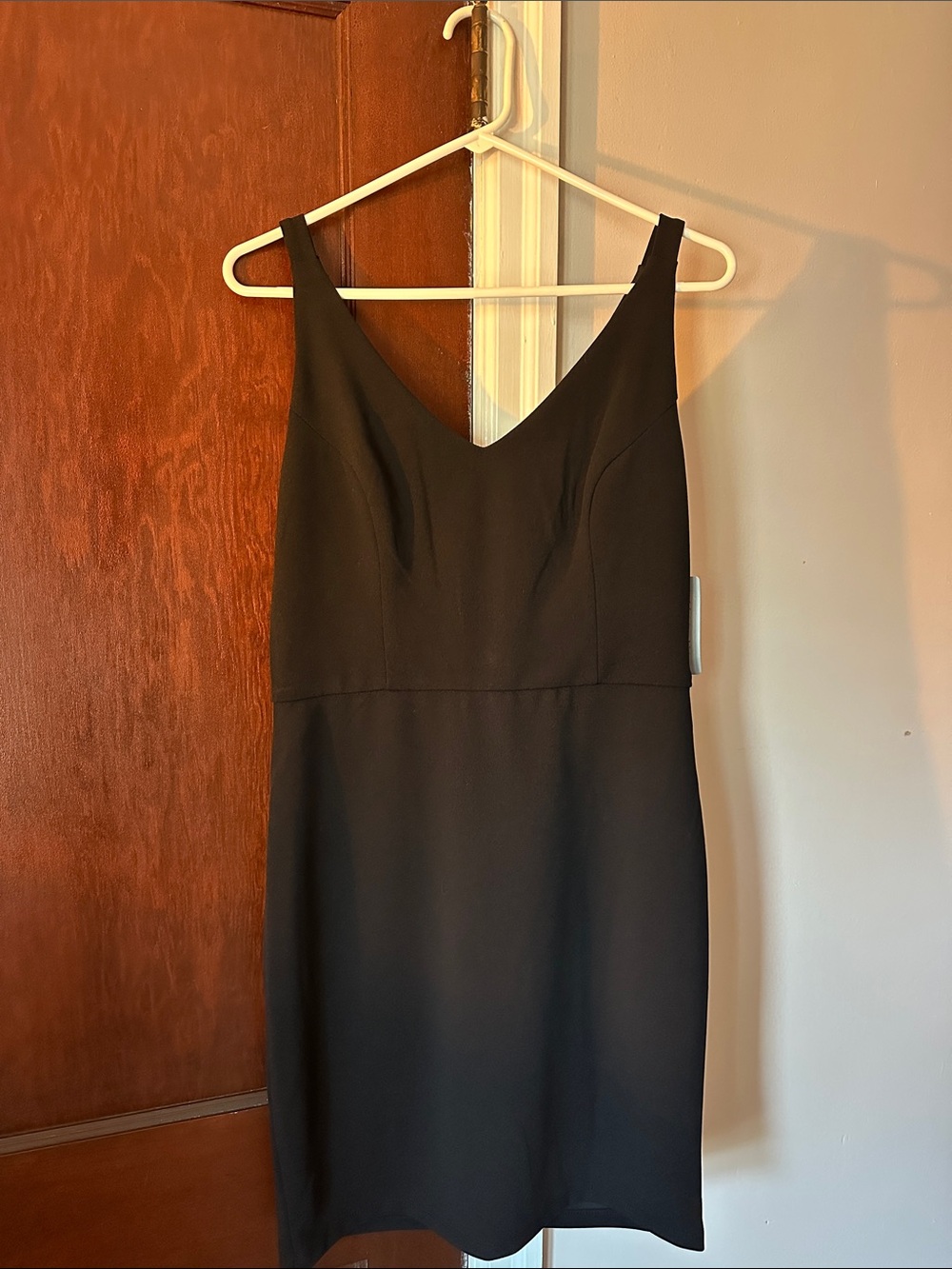 BEBE V-Neck Strapless Zip Back Mini Dress Size 10